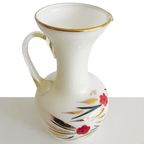 Vintage Art Deco Vaas Opaline Kan Wit 1930’s thumbnail 6