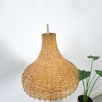 Rotan Hanglamp Met Chromen Houder thumbnail 3