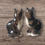 2 Vintage Katten Beelden Studio Six Seneshall Fullham Gesigneerd thumbnail 6