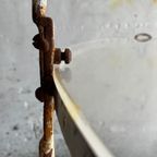 Beautyfull White Patina Iron Serving Trolley 1950’S thumbnail 3