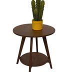 Art Deco Plantentafeltje Bijzettafeltje Eikenhouten thumbnail 2