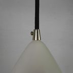 Vintage Hanglamp , Aluminium Kap, Voorzien Van Nieuwe Draad thumbnail 10