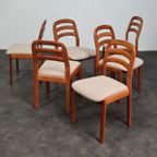 Vintage Set 6 Stuks Stoelen, Dyrlund, Denmark, 1970S thumbnail 4