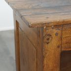 Mooie Antieke Eind 19e Eeuwse Balie/ Dressoir/ Presentatie Tafel Met Een Lade thumbnail 11