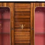 1960’s Spectacular Ebony Macassar Vitrine Cabinet / Buffetkast / Servieskast, Italy thumbnail 8