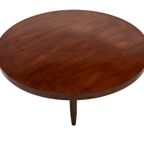 Vintage Houten Ronde Salontafel Jaren 60 Design thumbnail 7