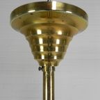 Art Deco Hanglamp Met Glazen Kap, Jaren 30 thumbnail 14