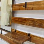 Vintage Garderobe, Kapstok, Spiegel - Hout, Jaren '60 thumbnail 7