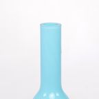 Tarnowiec Opaal Blauwe Glazen Vaas, 1970s thumbnail 6