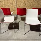 Arper Catifa 46 Design Stoel - Wit/Rood Kunststof thumbnail 10