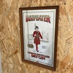 Beefeater Gin Spiegel Vintage Reclame Glas In Lijst thumbnail 2