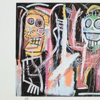 Offset Litho Naar Jean-Michel Basquiat Dustheads 27/100 Abstracte Kunstdruk thumbnail 9