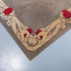 Vintage Limited Edition Italian Rug / Vloerkleed ‘tulipano’ From Voghi For Villa D’este thumbnail 6