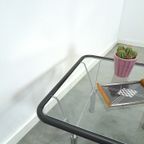 Glazen Jaren 70 Salontafel Met Chromen Onderstel thumbnail 13