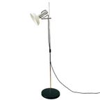 Mid-century Verstelbare Vloerlamp Chroom Wit 1960’s thumbnail 5