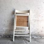 Mid-Century White Folding Dining Chair, Italy 1970S thumbnail 8
