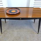 Prachtige Wenge Houten Brutalist Eettafel thumbnail 23