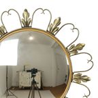 Vintage Fish Eye Convex Spiegel Sunburst Heksenspiegel Deknudt 46Cm thumbnail 3