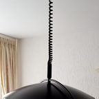 Ufo Space Lamp Strak Model 70-er Jaren Skandinavisch Zwart Plafond Lamp Aan Trekveer thumbnail 10