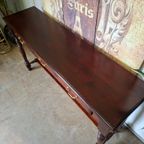 Klassieke Engelse Sidetable, Wandconsole. Haltafel Afm. 142x36cm En 77cm Hoog. thumbnail 6