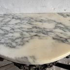 Victoriaanse Schouw Meubel Met Marber Blad thumbnail 4