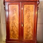 Uitneembare Antiek Mahonie Kast Met Planken En Lades, 188 Cm Hoog thumbnail 2