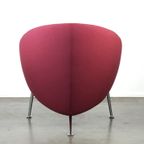 Vintage Design Fauteuil Van Artifort Model Hanna In Stevige Paarse Stof thumbnail 5