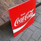 Emaille Reclamebord, Coca-Cola, Langcat Holland. thumbnail 5