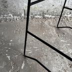 Red Slatted Chair With Black Metal Frame thumbnail 9