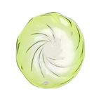 Xxl Fruitschaal Val Saint Lambert Kristal Limoen Groen 40cm thumbnail 9