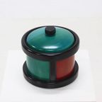 Postmodern Italian Wooden Ice Bucket By Pietro Manzoni 1980S thumbnail 7