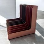 Vintage Bruine Vinyl Houder Elpees thumbnail 2