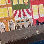 Amsterdamse Gracht Verf Op Doek 70X120 Cm thumbnail 6