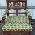 Spindle Back Tapestry Arm Chair thumbnail 7