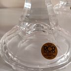 Elegante Italiaanse Vintage Loodkristallen Kaarsenhouders. Rcr Italia. thumbnail 5