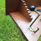 Vintage Eikenhouten Kapstok, Art Deco Style, Wandkapstok thumbnail 7