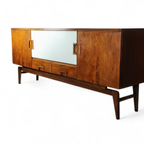 Mid Century Teak/wit Dressoir 1960s thumbnail 11