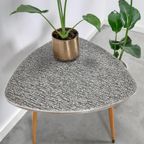 Vintage Salontafel Met Zwart WIT Bovenblad thumbnail 5