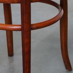 Originele Antieke Thonet Stoel Met Geweldige Kleuren En Een Rieten Zitting thumbnail 12