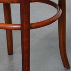 Originele Antieke Thonet Stoel Met Geweldige Kleuren En Een Rieten Zitting thumbnail 11