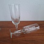 Set Van 5 Hoge Champagneglazen, Kristallen Flutes, Kristallen Glazen thumbnail 12