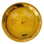 Vintage Mid-century Strakke Messing Kaarsenhouder Gouden Kandelaar 1950’s thumbnail 4