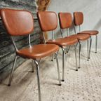 Set Retro Stoelen Frans Design 60S 4 Stuks thumbnail 9