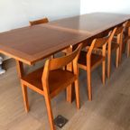 Uitschuifbare Design Tafel Met 6 Stoelen thumbnail 3