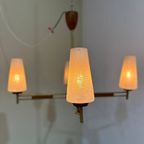 Vintage Plafondlamp, 4-Armige Lamp thumbnail 4