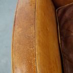 Strakke, Karakteristieke En Tijdloze Vintage Schapenleren Design Armchair thumbnail 3