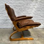 Midcentury Design Fauteuil Leer – Solheim, Rybo Rykken thumbnail 9