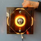 Mid Century Herda Space Age Perspex Wandkandelaar - Plexiglas Wandlamp thumbnail 3