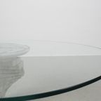 Salontafel Met Marmeren Voet En Glazen Blad 65063 thumbnail 4