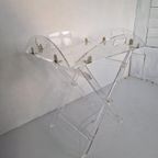 Vintage Butler Tafel Regency Perspex Acrylic Design. thumbnail 9
